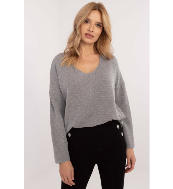 Sweter Damski Model DHJ-BZ-19238.26 Grey - Italy Moda