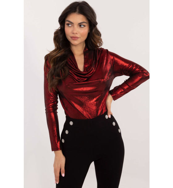 Bluzka Model DHJ-BZ-15268.30 Dark Red - Italy Moda
