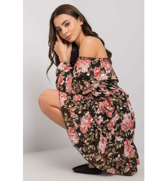 Sukienka Model DHJ-SK-15015-2.73P Black/Pink - Italy Moda