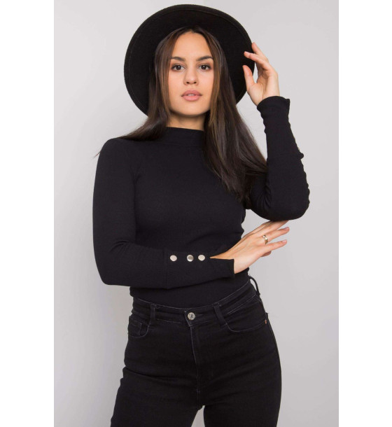 Bluzka Model RV-BZ-7317.64 Black - Rue Paris