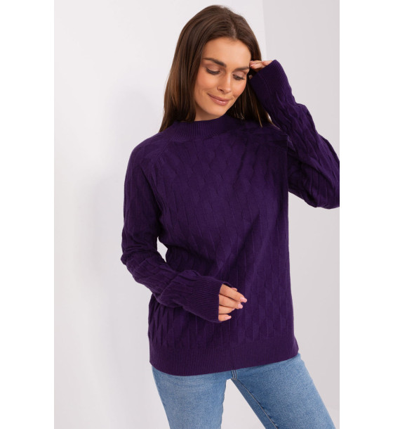 Sweter Damski Model AT-SW-2326.37X Dark Violet - AT