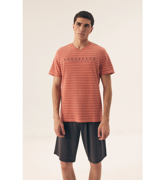Piżama Męska Model Deli 42635-28X Orange - Henderson
