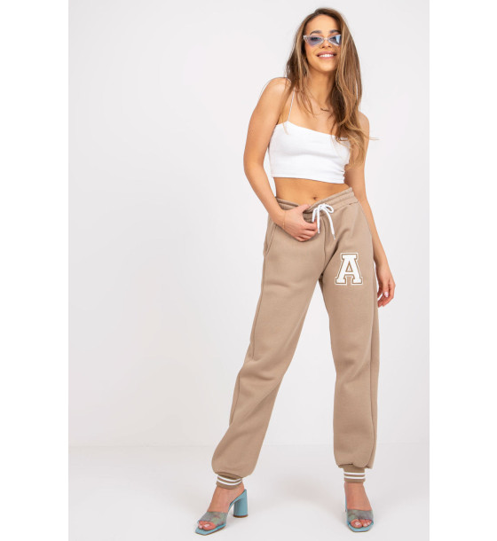 Spodnie Dresowe Model EM-DR-712-1.66P Dark Beige - Ex Moda