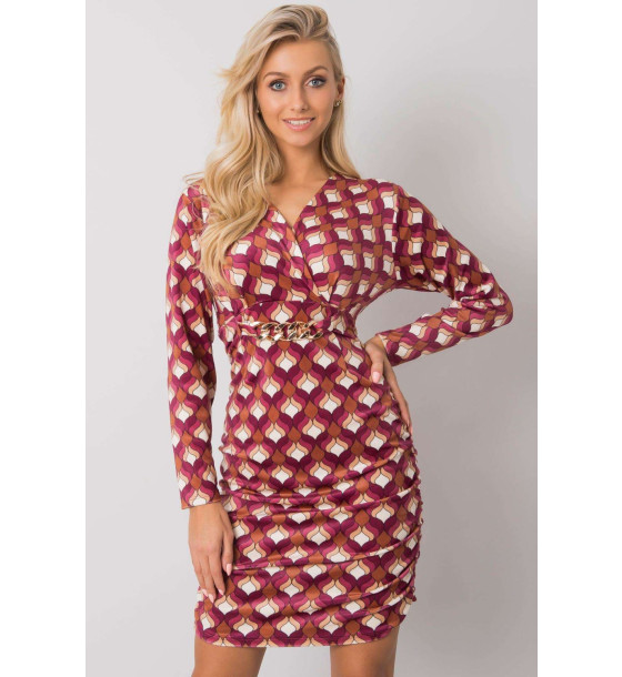 Sukienka Model DHJ-SK-12695.26P Dark Pink - Italy Moda