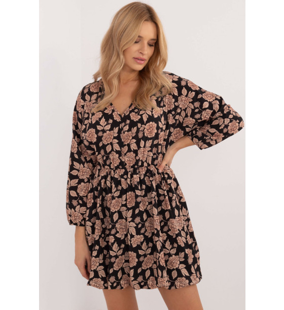 Sukienka Model DHJ-SK-19861-7.94 Black/Beige - Italy Moda