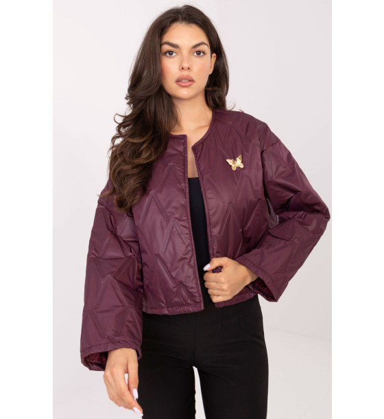 Kurtka Damski Model IT-KR-FL8357.82 Bordo - Rue Paris
