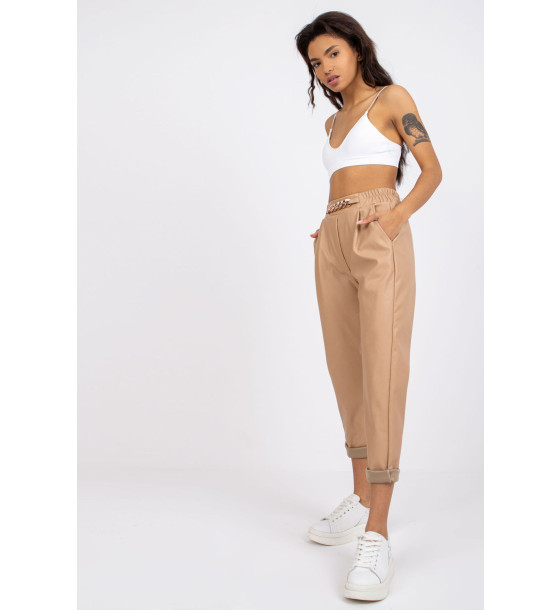Spodnie Damskie Model DHJ-SP-5058.35P Beige - Italy Moda