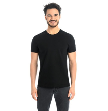 T-shirt Męski Model Luca 1502 Black - Teyli
