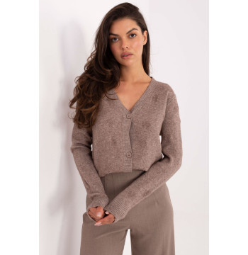 Sweter Damski Model IT-SW-98300.69 Dark Beige - Italy Moda