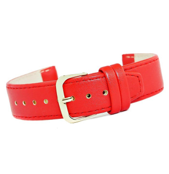 Pasek do zegarka CLASSIC - skóra 20 mm 4999-20XXL-4Z Czerwony