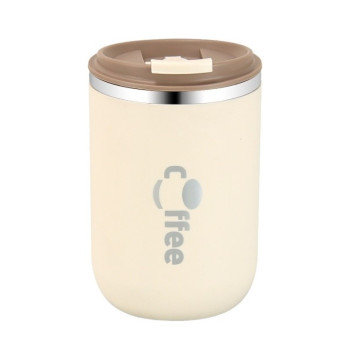 DUŻY POJEMNY KUBEK TERMICZNY ze słomką 500 ml TERMOS zamykany COFFE CUP07WZ1