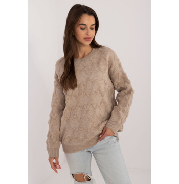 Sweter Damski Model AT-SW-2361.61 Beige - AT