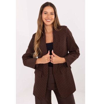 Marynarka Model IT-MA-18657.88 Brown - Rue Paris
