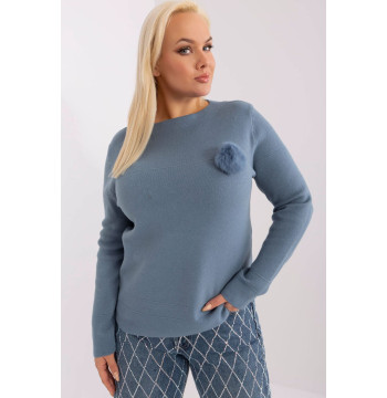 Sweter Damski Model PM-SW-PM-3706.10X Grey/Blue - Factory Price