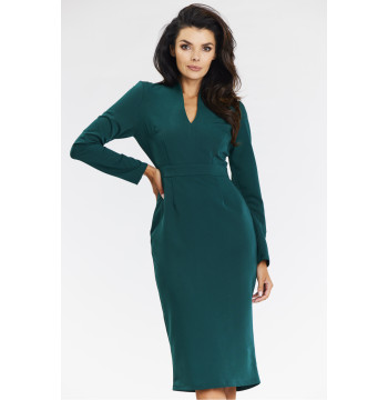 Sukienka Model A667 Bottle Green - awama