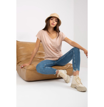 T-shirt Damski Model B-014.43 Beige - BFG