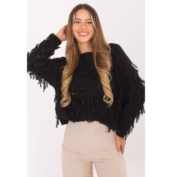 Sweter Damski Model MI-SW-2008.86 Black - Rue Paris