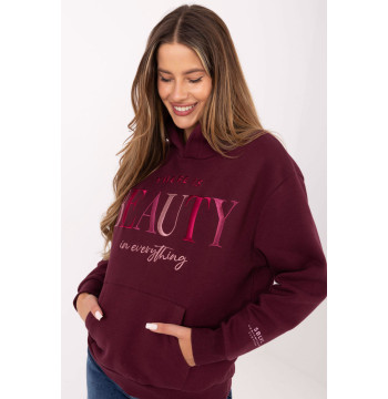 Bluza Damska Model D10608BC02802A4NO Bordo - Sublevel