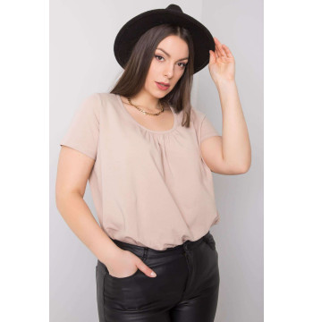 T-shirt Damski Model RV-TS-6320.85P Beige - BFG