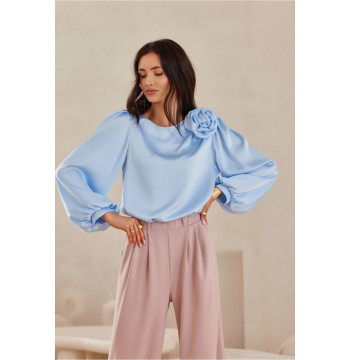 Bluzka Model Evelyn BLE BLU0194 Blue - Roco Fashion