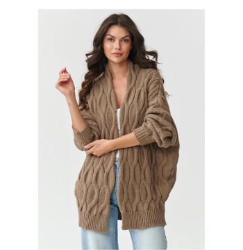 Sweter Kardigan Model S163 Cappuccino - Makadamia