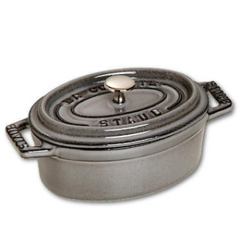 Mini garnek żeliwny owalny Staub - 250 ml, Grafitowy