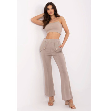 Spodnie Dresowe Model DHJ-SP-20518.12 Dark Beige - Italy Moda