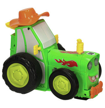 Traktor ciągnik zdalnie sterowany na pilota RC skaczący tańczący dźwięk zielony