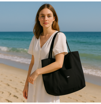 Torba materiałowa minimalistyczna duża TP15CZ