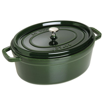 Garnek żeliwny owalny STAUB 40509-365-0 - zielony 5.5 ltr