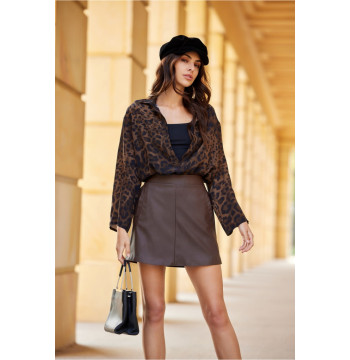 Spódnica Model Jackie BRA SPO0052 Brown - Roco Fashion