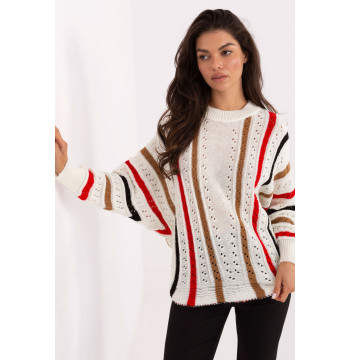 Sweter Damski Model IT-SW-93115.13 Ecru - Factory Price