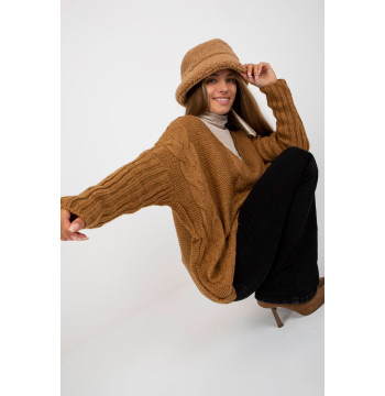 Sweter Damski Model TW-SW-BI-M903.33X Camel - Och Bella
