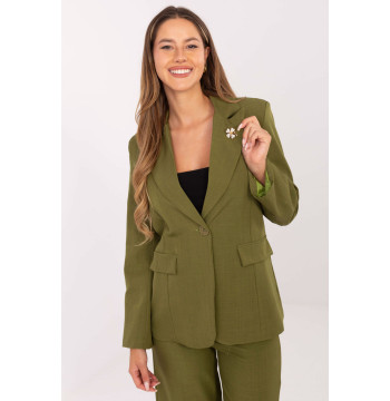 Marynarka Model IT-MA-FL8391.87 Oliwka - Rue Paris