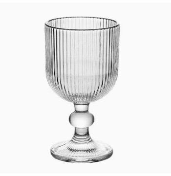 Szklanka Puchar ryflowany na nóżce - do kawy, deserów 255ml - SZK160