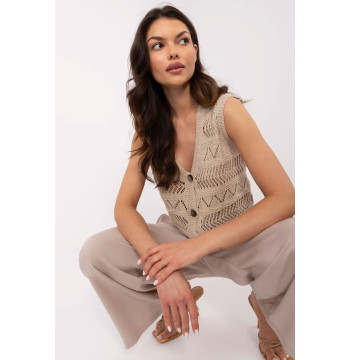 Kamizelka Model D93076J90849A Beige - Sublevel