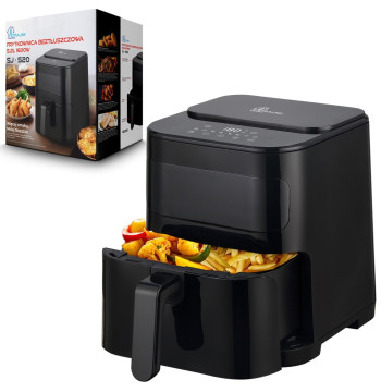 Extralink HOME AIR FRYER 5.2L EU SJ-520 frytkownica Pojedyńczy 5,2 l Frytkownica na gorące powietrze Czarny