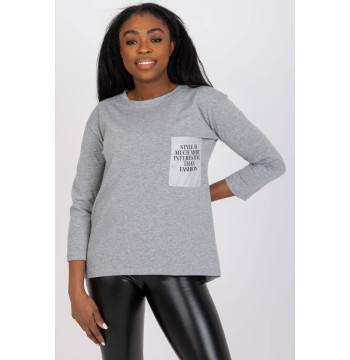 Bluzka Model EM-BZ-N612.64P Grey - Ex Moda