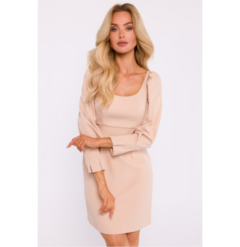 Sukienka Model MOE836 Beige - Moe