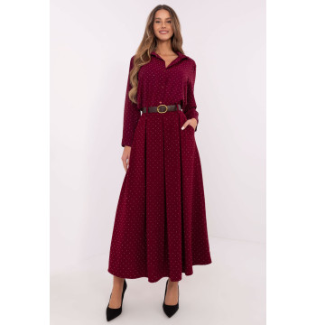 Spódnica Model DHJ-SD-19720-1.32 Bordo - Italy Moda