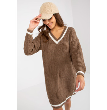 Sukienka Model LC-SW-8023.55P Brown - Rue Paris