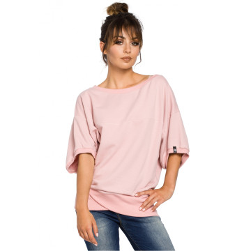 Bluza Damska Model B048 Powder Pink - BeWear