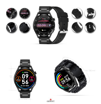 Smartwatch GIEWONT Vertex SmartCall GW450-2 Carbon/Carbon Leather