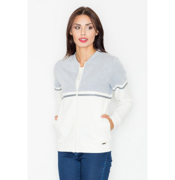 Bluza Damska Model M512 Ecru/Grey - Figl