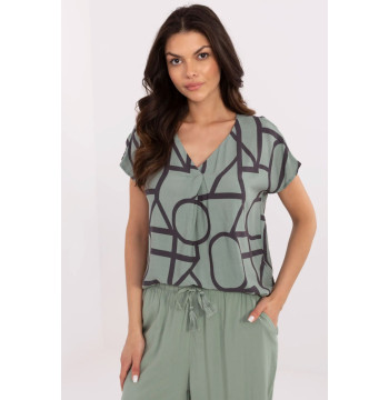 Bluzka Model D73771M11171D Khaki - Sublevel