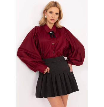 Koszula Damska Model MI-KS-C233.70 Bordo - Italy Moda