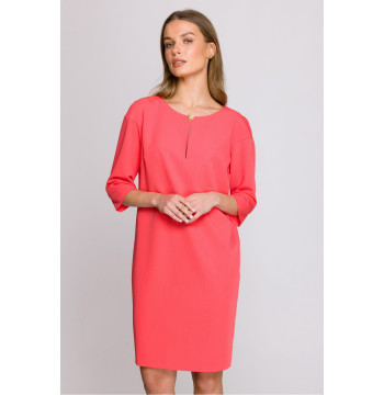 Sukienka Model S394 Coral - Stylove