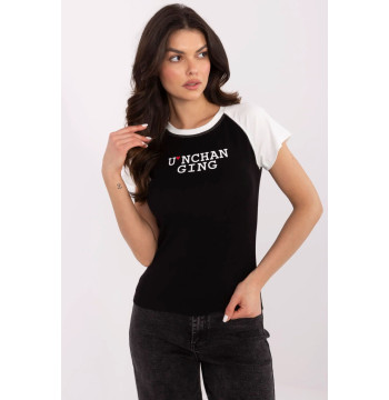 T-shirt Damski Model NM-TS-V7939.50 Black/White - NM