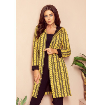 Sweter Kardigan Model 218-2 Warkocz Honey - Numoco