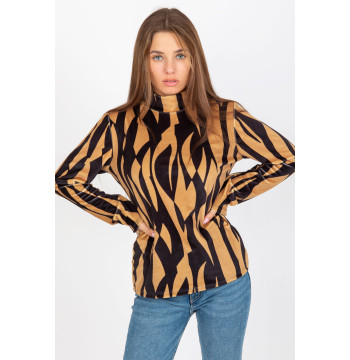 Bluzka Model RP-BZ-8187-1.02X Camel - Rue Paris